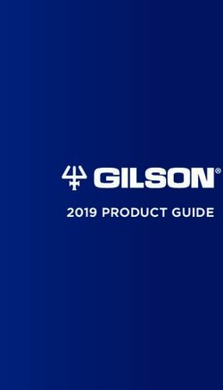 2019 PRODUCT GUIDE - Gilson