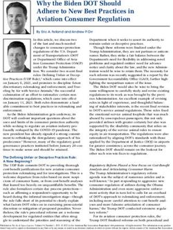 Why the Biden DOT Should Adhere to New Best Practices in Aviation Consumer Regulation