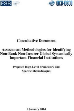 Consultative Document Assessment Methodologies for Identifying Non-Bank Non-Insurer Global Systemically Important Financial Institutions ...