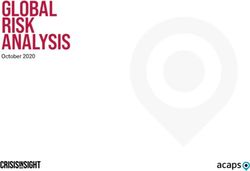 GLOBAL RISK ANALYSIS October 2020 - ACAPS