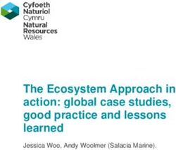 The Ecosystem Approach in action: global case studies, good practice and lessons learned - Jessica Woo, Andy Woolmer (Salacia Marine). Date