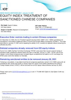 EQUITY INDEX TREATMENT OF SANCTIONED CHINESE COMPANIES
