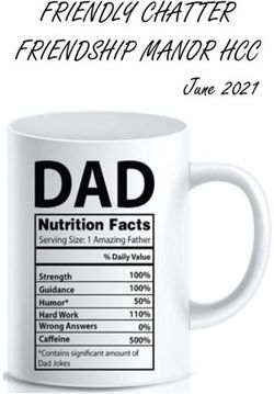 FRIENDLY CHATTER FRIENDSHIP MANOR HCC - June 2021