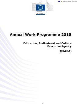 Annual Work Programme 2018 - (EACEA) Education, Audiovisual and Culture Executive Agency - Europa EU