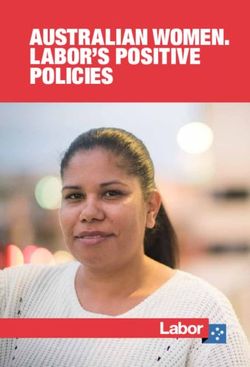 AUSTRALIAN WOMEN. LABOR'S POSITIVE POLICIES - Australian Labor Party