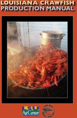 LOUISIANA CRAWFISH PRODUCTION MANUAL - Freshwater ...