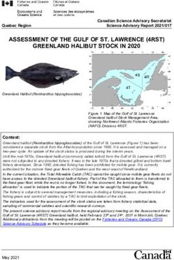 ASSESSMENT OF THE GULF OF ST. LAWRENCE (4RST) GREENLAND HALIBUT STOCK IN 2020