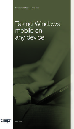 Taking Windows mobile on any device
