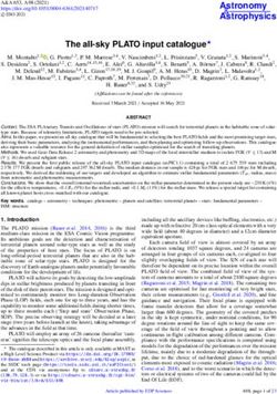 The all-sky PLATO input catalogue - Astronomy & Astrophysics