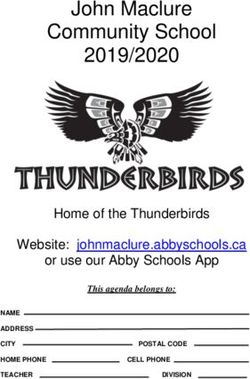 John Maclure Community School 2019/2020 - Home of the Thunderbirds Website: johnmaclure.abbyschools.ca or use our Abby Schools App