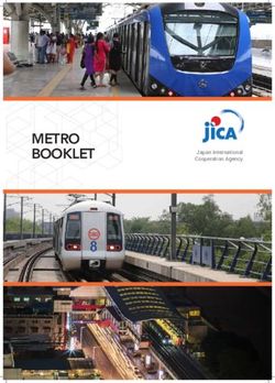 METRO BOOKLET Japan International Cooperation Agency