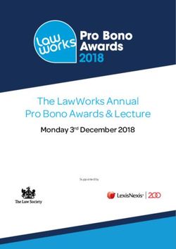 THE LAWWORKS ANNUAL PRO BONO AWARDS & LECTURE - MONDAY 3RD DECEMBER 2018