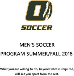 PROGRAM SUMMER/FALL 2018 - MEN'S SOCCER What you are willing to do, beyond what is required, Renegades Athletics ...