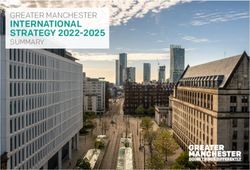 INTERNATIONAL STRATEGY 2022-2025 - GREATER MANCHESTER