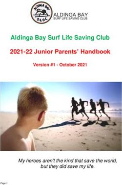Aldinga Bay Surf Life Saving Club 2021-22 Junior Parents' Handbook - My heroes aren't the kind that save the world, but they did save my life.