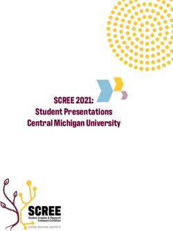 SCREE 2021: Student Presentations Central Michigan University