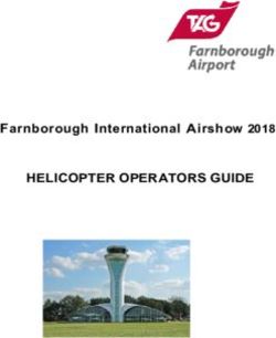 HELICOPTER OPERATORS GUIDE - Farnborough International Airshow 2018 - TAG Farnborough Airport