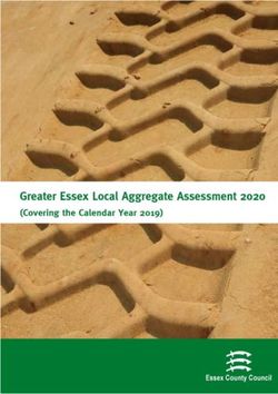 GREATER ESSEX LOCAL AGGREGATE ASSESSMENT 2020 (COVERING THE CALENDAR YEAR OF 2019).