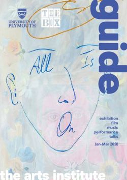 The arts institute exhibition film music performance talks Jan-Mar 2020 - University of Plymouth