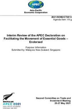 Interim Review of the APEC Declaration on Facilitating the Movement of Essential Goods - Endorsed