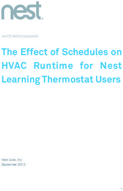 The Effect of Schedules on HVAC Runtime for Nest Learning Thermostat Users - Nest Labs, Inc. September 2013