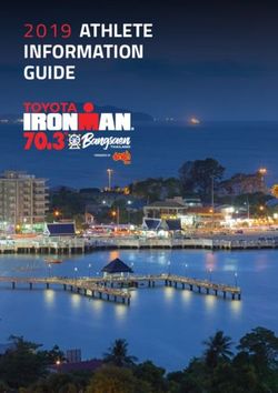 2019 ATHLETE INFORMATION GUIDE - IRONMAN (Asia)