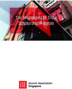 The Singapore LSE Trust Scholarship Program