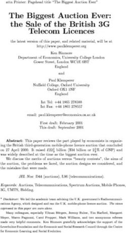 The Biggest Auction Ever: the Sale of the British 3G Telecom Licences