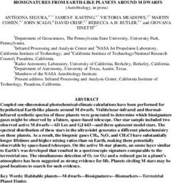 ANTÍGONA SEGURA,1,*, JAMES F. KASTING,1,* VICTORIA MEADOWS,2,* MARTIN COHEN,3,* JOHN SCALO,4 DAVID CRISP,5,* REBECCA A.H. BUTLER,5,* and GIOVANA ...