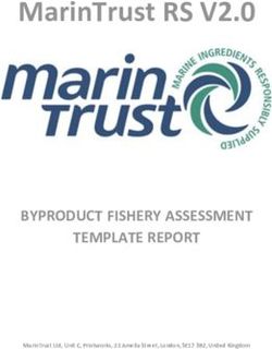 MarinTrust RS V2.0 - BYPRODUCT FISHERY ASSESSMENT TEMPLATE REPORT