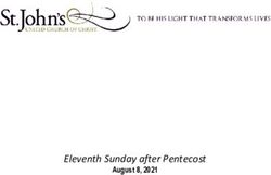 Eleventh Sunday after Pentecost - August 8, 2021 - St. John's