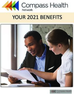YOUR 2021 BENEFITS - Compass Health Careers