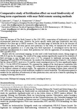 Comparative study of fertilization effect on weed biodiversity of long term experiments with near field remote sensing methods