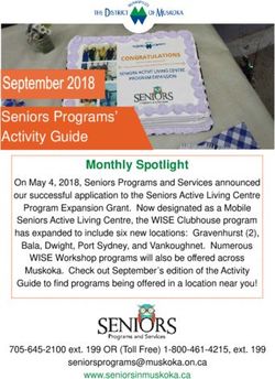 Seniors Programs' Activity Guide