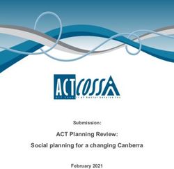 ACT Planning Review: Social planning for a changing Canberra - Submission: February 2021
