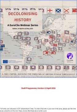 DRAFT PROGRAMME, VERSION 13 APRIL 2021 - EUROCLIO