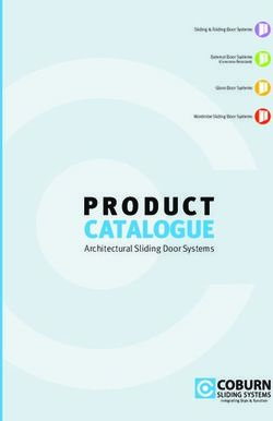 Catalogue Architectural Sliding Door Systems