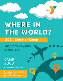 WHERE IN THE WORLD? - CAMP BOCO 2021 Summer Camp