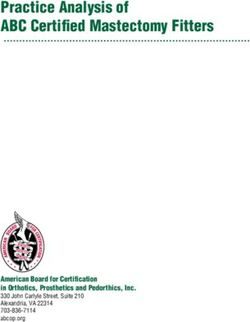 Practice Analysis of ABC Certified Mastectomy Fitters - American Board for Certification in Orthotics, Prosthetics and Pedorthics, Inc. 330 John ...
