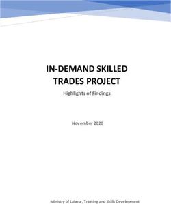 IN-DEMAND SKILLED TRADES PROJECT - Highlights of Findings November 2020 - North Superior Workforce ...