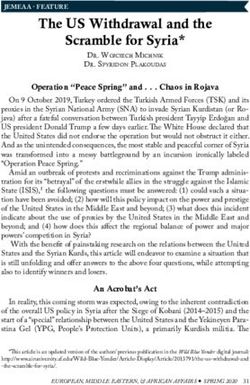 The US Withdrawal and the Scramble for Syria* - Air University