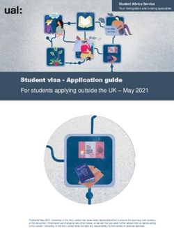 Student visa - Application guide - For students applying outside the UK - May 2021