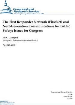 The First Responder Network (FirstNet) and Next-Generation Communications for Public Safety: Issues for Congress - Jill C. Gallagher Analyst in ...