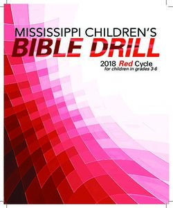 2018 Red Cycle for children in grades 3-6 - Mississippi Baptist Convention