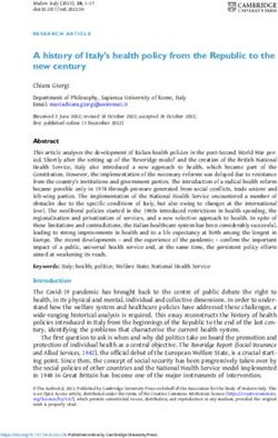 A history of Italy's health policy from the Republic to the new century