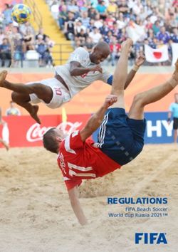 REGULATIONS FIFA Beach Soccer World Cup Russia 2021