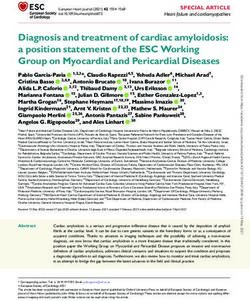 Diagnosis and treatment of cardiac amyloidosis: a position statement of the ESC Working Group on Myocardial and Pericardial Diseases - Oxford ...