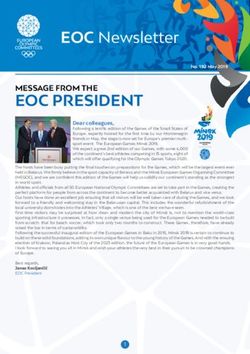 EOC PRESIDENT - The European Olympic Committees