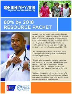 RESOURCE PACKET 80% by 2018 - National Colorectal Cancer ...