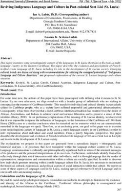 Reviving Indigenous Language and Culture in Post-colonial Sent Lisi (St. Lucia)